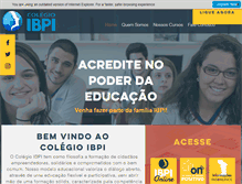 Tablet Screenshot of colegioibpi.com.br